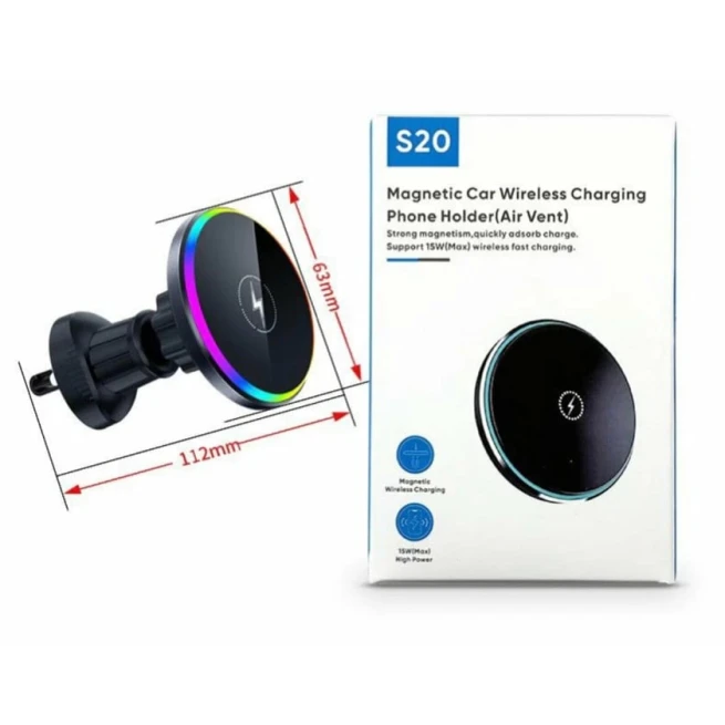 S20 Magnetic Car Wireless Charging Phone Holder Alo Aks 2110000007522