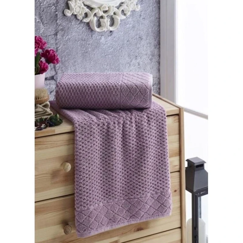 Полотенце для лица и рук Giltex Diamond, 50x90 см, хлопок, фиолетовый Полотенце для лица и рук Giltex Diamond, 50x90 см, хлопок, фиолетовый