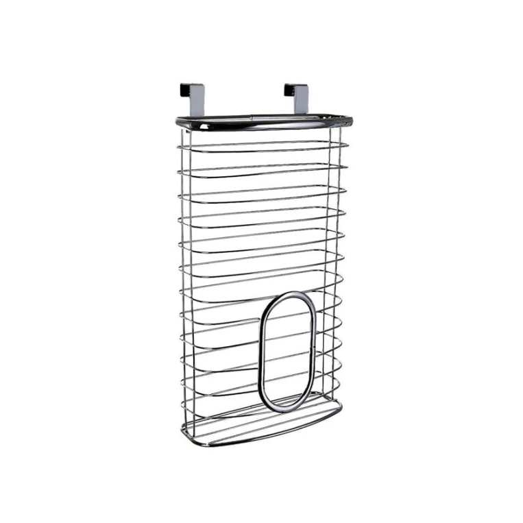 Органайзер подвесной для пластиковых пакетов, металл, серебристый, 6x21x37.5 см