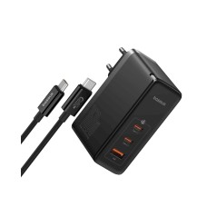 Enerji toplama cihazı Baseus GaN5 Pro Digital Fast Charger 2C+U 160W EU Cluster Black