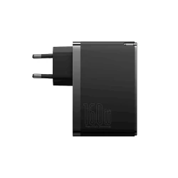 Зарядное устройство Baseus GaN5 Pro Digital Fast Charger 2C+U 160W EU Cluster Black