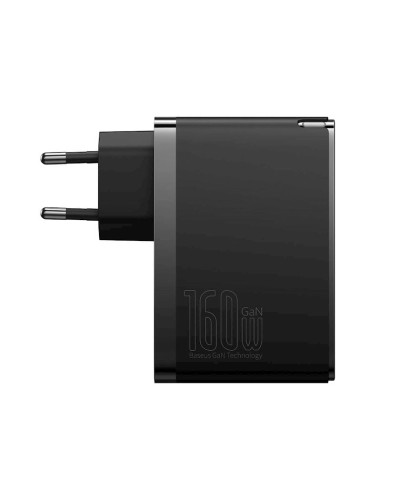 Enerji toplama cihazı Baseus GaN5 Pro Digital Fast Charger 2C+U 160W EU Cluster Black