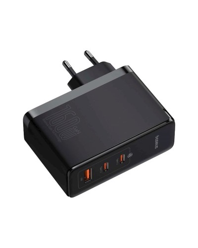 Enerji toplama cihazı Baseus GaN5 Pro Digital Fast Charger 2C+U 160W EU Cluster Black