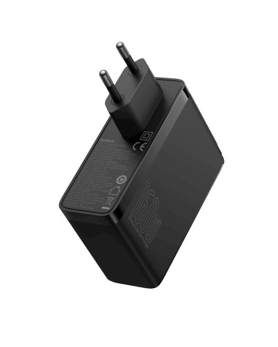 Enerji toplama cihazı Baseus GaN5 Pro Digital Fast Charger 2C+U 160W EU Cluster Black