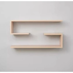 Divar rəfi Art Mebel 155, laminat, 40х70х16 sm, bej