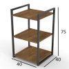 Этажерка, ЛДСП, вотан, 75x40x40 см