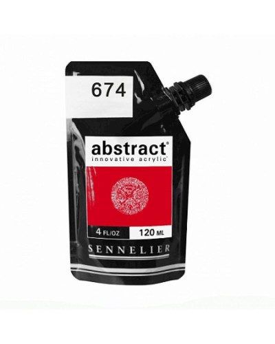 Akril boya Sennelier Abstract 674 Vermilion, kinovar, 120 ml