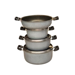 Набор кастрюль Sac CH-0016, серый, 4 шт Набор кастрюль Sac CH-0016, серый, 4 шт