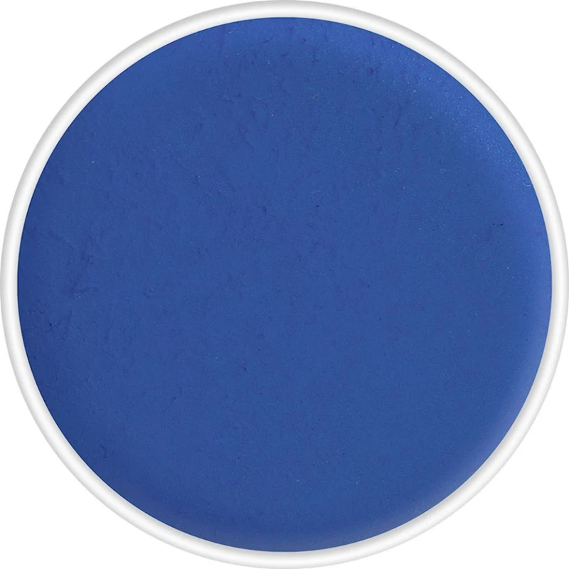 Аквагрим глянцевый прессованный в запасном блоке Kryolan Aquacolor Interferez 01140, оттенок 510G синий, 4 мл