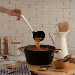 Qazan Ozlife, qranit, qara, 28 sm, 11 l