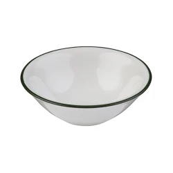 Миска ID-Fine Modest Green Lona, фарфор, белая, 90 мл, 10 см