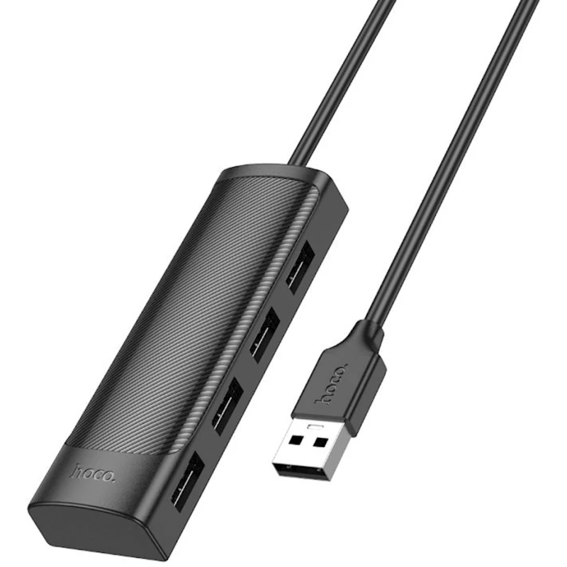 USB хаб Hoco HB41 USB 2.0 Type-A Black USB хаб Hoco HB41 USB 2.0 Type-A Black