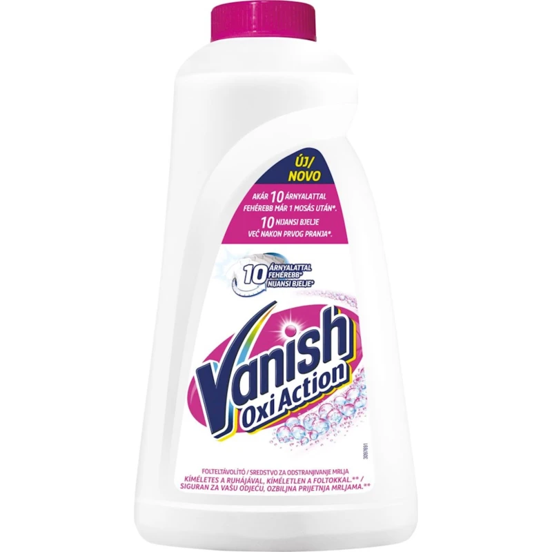Пятновыводитель и отбеливатель жидкий Vanish Oxi Action Кристальная белизна 1 л