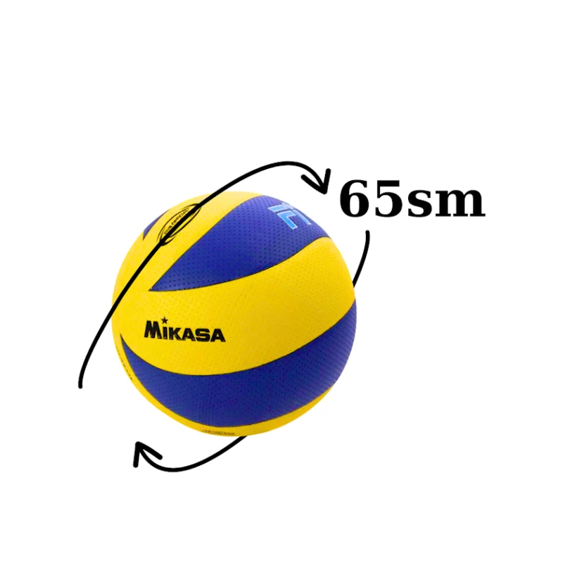 Волейбольный мяч Mikasa MVA 200, 65 см, синий/желтый Волейбольный мяч Mikasa MVA 200, 65 см, синий/желтый