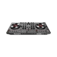 DJ kontrol cihazı Numark NS4FX, 4 kanallı, jog təkərlərində displeylə - NS4FXXEU