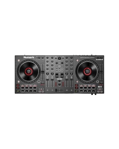 DJ kontrol cihazı Numark NS4FX, 4 kanallı, jog təkərlərində displeylə - NS4FXXEU