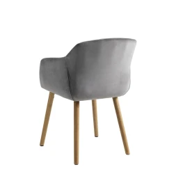 Стул JYSK Adslev, хлопок/полиэстер, серый, 59х80х60 см, 2 шт Стул JYSK Adslev, хлопок/полиэстер, серый, 59х80х60 см, 2 шт