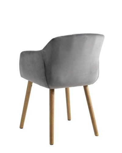 Stul JYSK Adslev, pambıq/polyester, boz, 59х80х60 sm ,2 əd