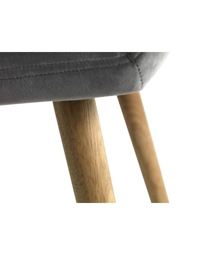Stul JYSK Adslev, pambıq/polyester, boz, 59х80х60 sm ,2 əd