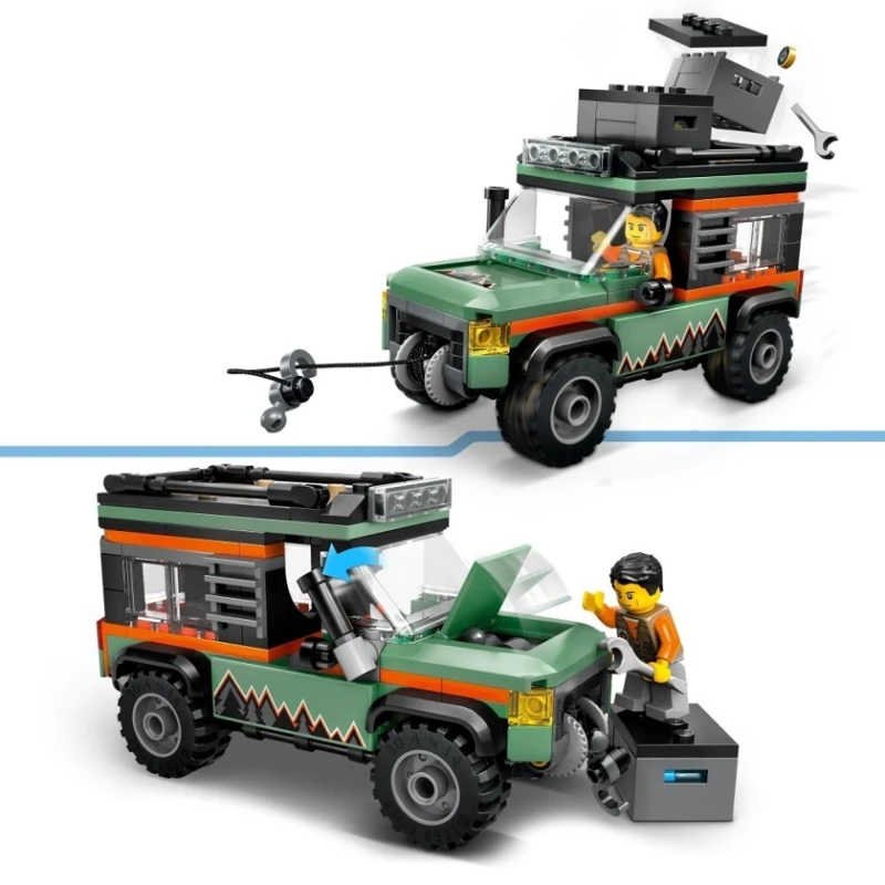 Конструктор LEGO City Off-Road 4x4 Mountain Truck 60447, 221 деталь, от 6 лет