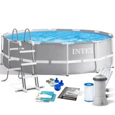 Karkaslı hovuz Intex H26225588716NP, 366x99 sm, 8592 l, boz
