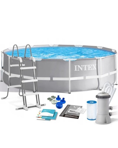 Karkaslı hovuz Intex H26225588716NP, 366x99 sm, 8592 l, boz