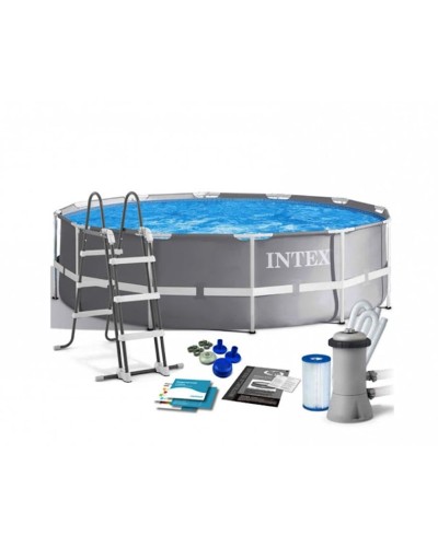 Karkaslı hovuz Intex H26225588716NP, 366x99 sm, 8592 l, boz