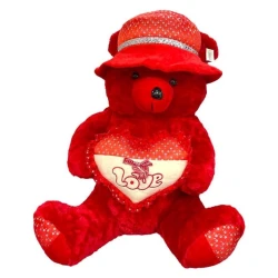 Yumşaq oyuncaq Ayıcıq 0986-12, qırmızı, 80 sm, 3+ yaş