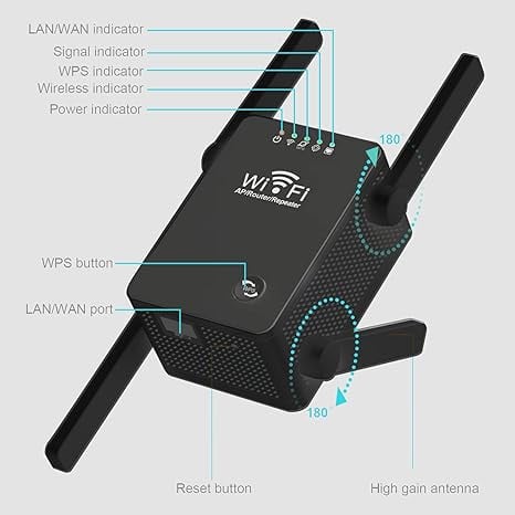 Wifi adapter 300Mbps WiFi Adapter router Repeater qara