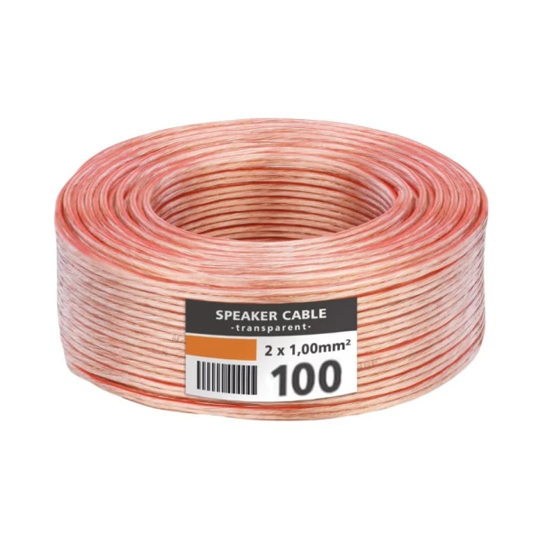 Audio kabel 100 m 2x1 mm