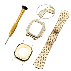 Ремешок и чехол SW676 для Apple Watch Ultra 41mm Gold