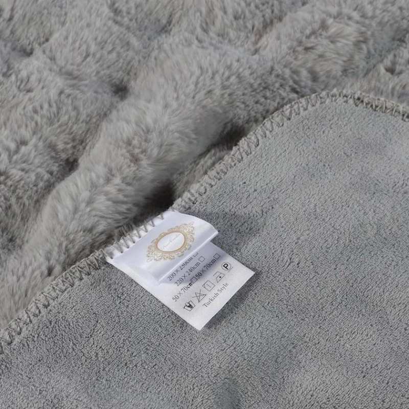 Плед Sahara SHA-000054, 240x220 см, двухстороний, серый