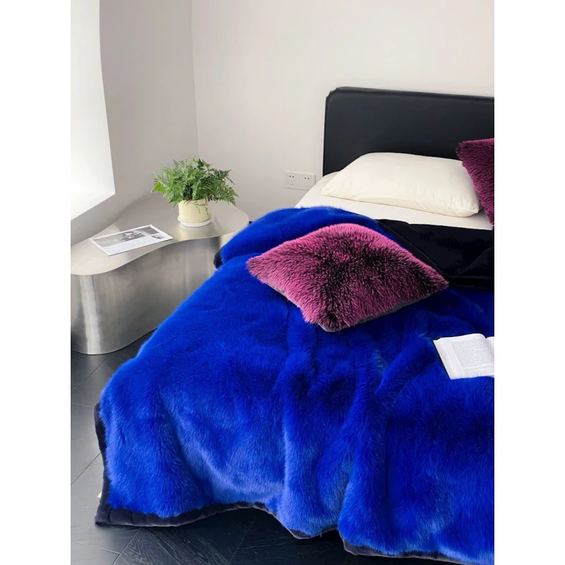 Örtük-şal MiraNova Chinchilla 450, göy, 200x230 sm