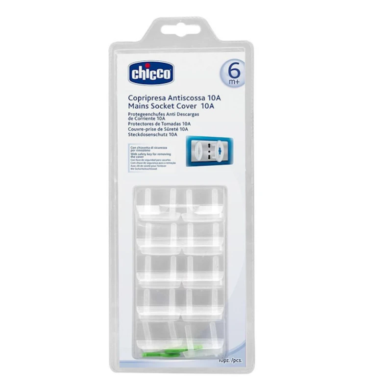 Набор заглушек для розеток Chicco 8003670730187 10 шт Набор заглушек для розеток Chicco 8003670730187 10 шт