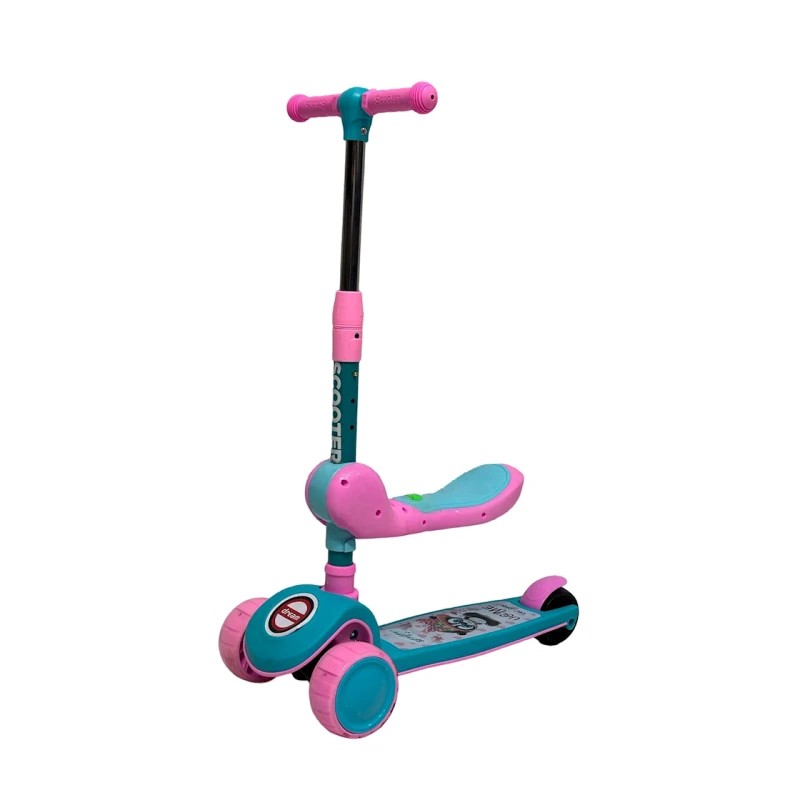 Uşaqlar üçün samokat Scooter-009 Blue/Pink