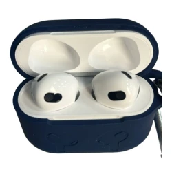 Чехол для наушников Airpods 3 Min Alo Aks, силиконовый, синий