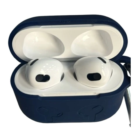 Чехол для наушников Airpods 3 Min Alo Aks, силиконовый, синий