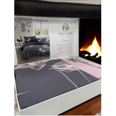 Yataq dəsti Luxe Cotton, mələfə 200x220 sm, yorğan üzü 200x220 sm, yastıq üzü 50x70 sm, ikinəfərlik, pambıq, rəngbərəng - LX-MX550