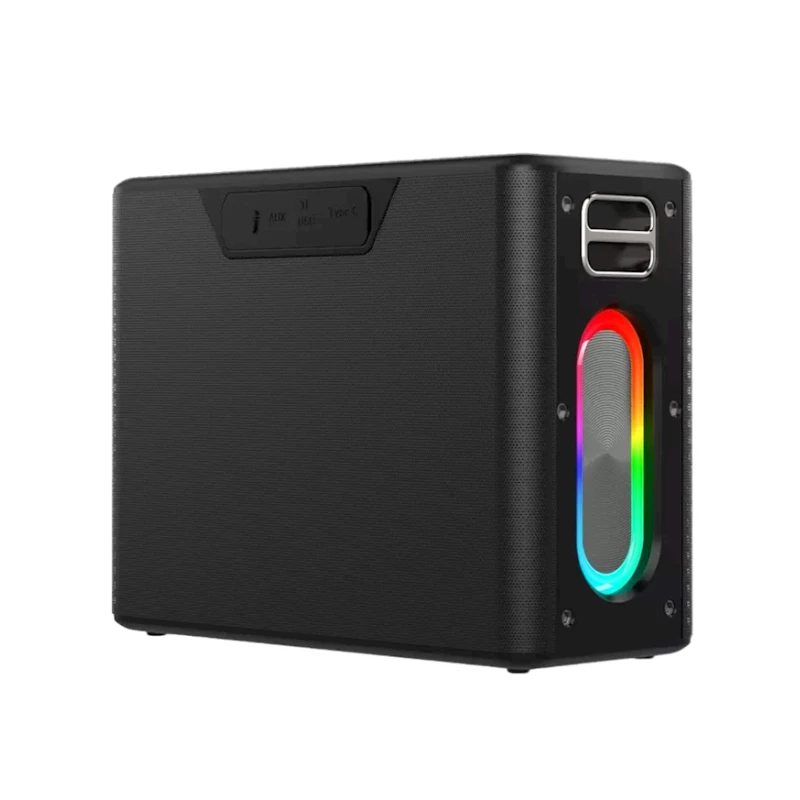 Портативная колонка HiFuture MusicBox Dual Wireless Microphones Black