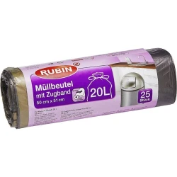 Мешки для мусора Rubin Mit Zugbandt, 20 л, 25 шт