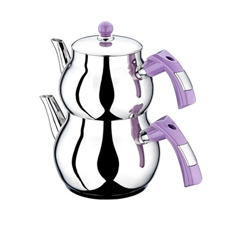 Çaydan dəsti Evimsaray Şelale EVMS 1140, paslanmayan polad, gümüşü/yasəməni, 1200 + 2000 ml, 2 əd Çaydan dəsti Evimsaray Şelale EVMS 1140, paslanmayan polad, gümüşü/yasəməni, 1200 + 2000 ml, 2 əd