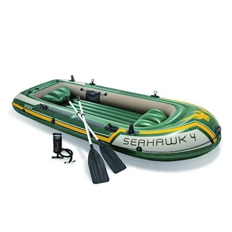 Надувная лодка Intex 68351 Seahawk 4, 351х145х48 см, алюминиевые вёсла 137 см, до 480 кг Надувная лодка Intex 68351 Seahawk 4, 351х145х48 см, алюминиевые вёсла 137 см, до 480 кг