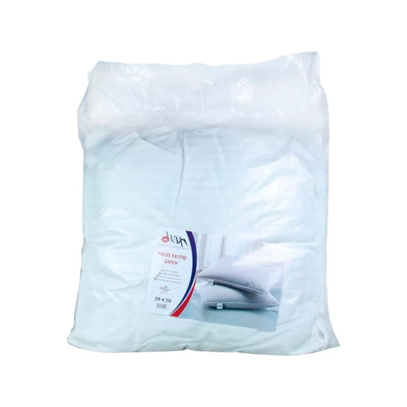 Подушка для сна Owom белая, кретон/синтепон, 70x70 см, 1 кг Подушка для сна Owom белая, кретон/синтепон, 70x70 см, 1 кг