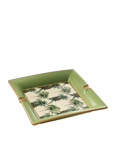 Külqabı Eichholtz 112537 Ashtray Pineapple 24.5x24.5x4 sm,çini
