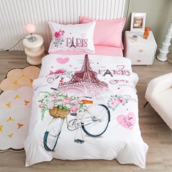 Комплект детского постельного белья Annaberry SHA-00004733, пододеяльник 160x220 см, простыня 180x240 см, наволочка 50x70 см, хлопок, разноцветный Комплект детского постельного белья Annaberry SHA-00004733, пододеяльник 160x220 см, простыня 180x240 см, наволочка 50x70 см, хлопок, разноцветный