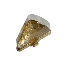 Desertlər üçün birdəfəlik qab dəsti Loyal 2504212359, polietilen tereftalat, qızılı, 15.1x11.5x5.3 sm, 1000 əd