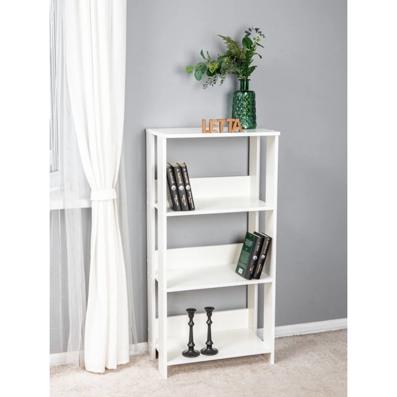 Stellaj Letta Ultra Lite, ağ, LDSP, 115x45x22 sm