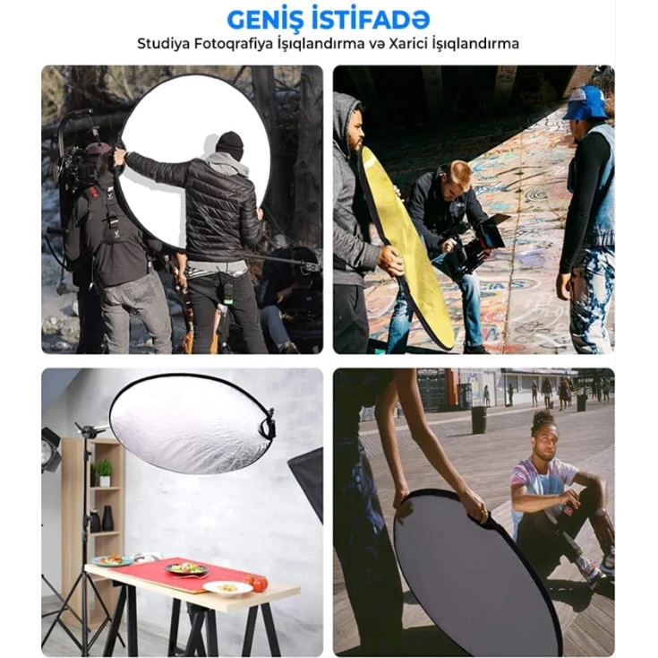 Отражатель 5 в 1 Neewer 110 см (5X1-110) Отражатель 5 в 1 Neewer 110 см (5X1-110)