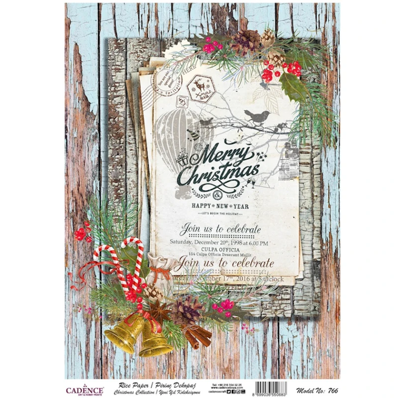 Рисовая бумага для декупажа Cadence A3,766 30x42 см Рисовая бумага для декупажа Cadence A3,766 30x42 см