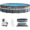 Каркасный бассейн Intex Ultra XTR Frame 26330, 549х132 см, серый